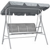 Outsunny 3-seater Patio Swing, Outdoor Swing Chair With Canopy For Garden|Outsunny Balancoire De Patio 3 Places, Chaise Exterieure D'oscillation