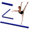 Soozier 7FT Folding Balance Beam, Gymnastics Beam with Suede Surface, Blue