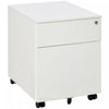 Vinsetto 2 Drawers File Cabinet On Wheels Lockable For Home Office|Vinsetto Classeur A 2 Tiroirs, Verrouillable Sur Roues Pour Le Bureau