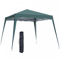 Outsunny 8' X 8' Pop Up Canopy Foldable Outdoor Canopy Tent W/ Bag, Green