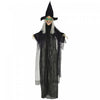 Homcom Black Witch Halloween Prop W/ Light Up Eyes For Party|Homcom Accessoire D'halloween Sorciere Noire Avec Yeux Lumineux