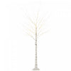 Homcom 6ft Artificial White Birch Tree For Indoor Covered Outdoor|Homcom Bouleau Blanc Artificiel De 6 Ft Pour Exterieur