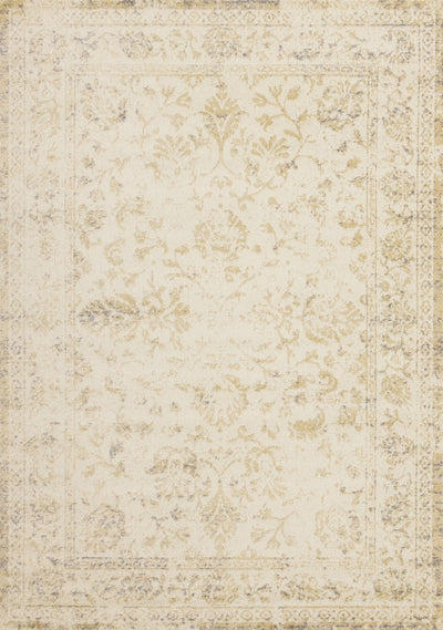 Ellis Subtle Traditional Elegant Beige Cream Area Rug - 5'3" x 7'7"|Carpette discrète, traditionnelle et élégante Ellis beige et crème - 5 pi 3 po x 7 pi 7 po