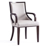 Manhattan Comfort Grand Faux Leather Dining Chair - Light Grey|Chaise de salle à manger Grand  de Manhattan Comfort en similicuir - gris clair