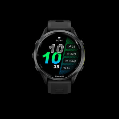Garmin Forerunner 970 Smartwatch 47mm, Amoled, Carbon Gray Titanium, Gps Fitness Tracker, Running, Triathlon, 15-day Battery