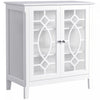 HOMCOM Sideboard Display Cabinet with 2 Glass Doors Adjustable Shelves