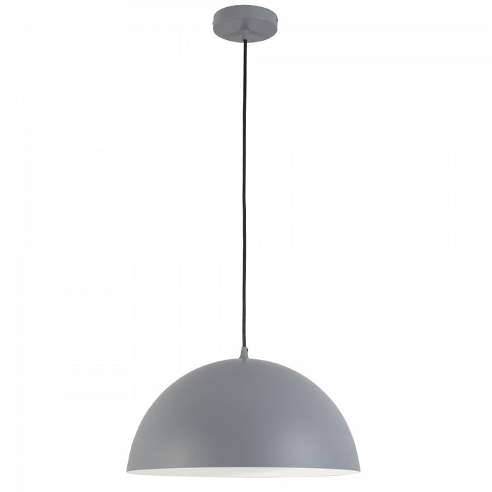 Dainolite Ofelia 1 Light Pendant Small Grey Lamp