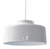 Dainolite Kup 1 Light Metal Pendant White Finish Lamp|Luminaire suspendu Kup de Dainolite en métal, avec fini blanc et 1 ampoule