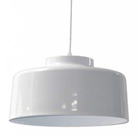 Dainolite Kup 1 Light Metal Pendant White Finish Lamp