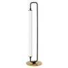 Dainolite Freya 1 Light LED Table Lamp Matte Black/Aged Brass White Acrylic|Lampe de table Freya de Dainolite en acrylique blanc, avec fini noir mat et laiton vieilli, et 1 ampoule à DEL