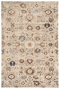 Lunelle Traditional Grey Washable Rug 5'0