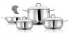 Arimi Bella 7-piece Italian Stainless Steel Cookware Set|Arimi Bella Batterie De Cuisine Italienne En Acier Inoxydable 7 Pieces
