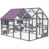 Pawhut Catio Outdoor Cat Enclosure Wooden Feral Cat House With Weatherproof Canopy, Bridges, Resting|Pawhut Catio Enclos D'exterieur Pour Chat Sauvage En Bois Avec Auvent Resistant Aux Intemperies, Pon