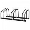 Soozier 3-bike Bicycle Floor Parking Rack Cycling Storage Stand Black