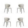Conrad Mid-Century Modern Upholstered Dining Chair in Wheat - Set of 4 | Chaise de salle a manger Conrad style milieu du siecle moderne, rembourree, coloris ble – Lot de 4