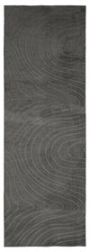 Somos Contemporary Charcoal Washable Rug 2'8\" x 8'0\" Indoor Area Rug