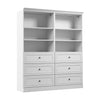 Bestar Versatile 72 W Closet Organizer with Drawers - White|Organisateur de garde-robe Versatile de Bestar de 72 po (L) avec tiroirs - blanc