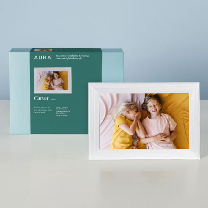 Aura Carver Digital Photo Frame - Sea Salt