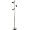 Dainolite Modern 3 Light LED Floor Lamp Satin Chrome Finish|Lampe à pied Modern de Dainolite avec fini chromé satiné et 3 ampoules à DEL