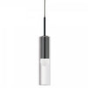Dainolite Palmer 1 Light Pendant Matte Black Clear Glass Lamp|Luminaire suspendu Palmer de Dainolite en verre transparent, avec fini noir mat et 1 ampoule
