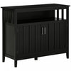 HOMCOM Sideboard Buffet Storage Cabinet Console Table with 2 Doors Black