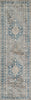 Lucia Traditional 2'6" x 8'0" Runner Rug in Blue Indoor Area Rug | Tapis Traditionnel Lucia 2'6" x 8'0" en Bleu
