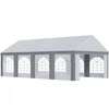 Outsunny 26 X 13ft Party Tent With Sides, 8 Windows And 2 Doors|Outsunny Tente De Fete 26 X 13 Pieds Avec Cotes, 8 Fenetres Et 2 Portes