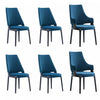 Kara Modern 6-Piece Dining Chair Set in Blue | Ensemble de 6 chaises de salle a manger Kara Modern en bleu