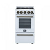Forno Lamazze 20" Freestanding Gas Range, White, FFSGS6265-20WHT | Cuisiniere a gaz autonome Forno Lamazze de 20 po, blanc,-FFSGS6265-20WHT