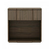 Clive Mid-Century Modern 22" Nightstand in Walnut (1-Drawer) | Table de nuit Clive style milieu du siecle 56 cm en noyer (1 tiroir)