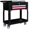 Homcom Rolling Tool Cart 330 Lbs Steel Utility Cart With Drawers Black|Homcom Chariot A Outils Roulant 330 Lb Chariot Utilitaire Avec Tiroirs Noir