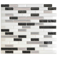 Smart Tiles Peel and Stick 4-Sheet 10 x 9 Backsplash - Muretto Alaska