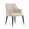 Eda Modern Wood Armchair in Cream Dining Chair | Fauteuil moderne Eda en bois avec accoudoirs, coloris creme