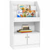 Qaba Kids Bookshelf, Toy Storage Organizer For 3-8 Years Old, For Bedroom, Playroom, Nursery, White|Qaba Rangement Pour Jouets, Bibliotheque Pour Enfants Pour Chambre A Coucher, Salle De Jeux, Creche,