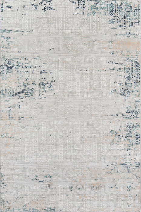 Amber Traditional 8'11\" x 12'6\" Area Rug in Grey Indoor Area Rug