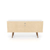 Manhattan Comfort Liberty 53.14" Mid-Century Modern TV Stand - White|Meuble pour téléviseur Liberty de Manhattan Comfort de 53,14 po de style moderne du milieu du 20e siècle