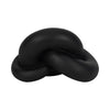 9" Resin Knot Decor - Black | Décoration de nœud de 9 po en résine - noire