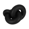 9" Resin Knot Decor - Black | Décoration de nœud de 9 po en résine - noire