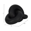 9" Resin Knot Decor - Black | Décoration de nœud de 9 po en résine - noire