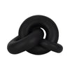 9" Resin Knot Decor - Black | Décoration de nœud de 9 po en résine - noire