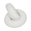 9" Resin Knot Decor Rough Finish - White | Décoration de nœud de 9 po en résine à fini rugueux - blanche