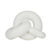 9" Resin Knot Decor Rough Finish - White | Décoration de nœud de 9 po en résine à fini rugueux - blanche