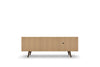Manhattan Comfort Liberty 62.99" Mid-Century Modern TV Stand with 3 Shelves & 2 Doors - White & Yellow|Meuble pour téléviseur Liberty de Manhattan Comfort de 62,99 po de style moderne du milieu du 20e siècle avec 3 tablettes et 2 portes - blanc et jaune