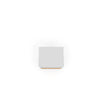Manhattan Comfort Liberty Mid-Century Modern Nightstand with Cubby Space & Drawer - White & Brown|Table de nuit Liberty de Manhattan Comfort de style moderne du milieu du 20e siècle avec compartiment et tiroir - blanche et brune