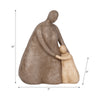 Resin 10" Parent and Child - Brown|Parent et enfant de 10 po en résine - brun