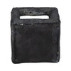 6" Textured Open Square Cube - Black | Cube ouvert texturé de 6 po - noir