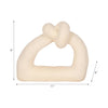 11" Knot with Open Cut-Out Sand Glaze - Ivory | Nœud de 11 po avec glacis de sable et découpe - ivoire