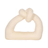 11" Knot with Open Cut-Out Sand Glaze - Ivory | Nœud de 11 po avec glacis de sable et découpe - ivoire