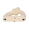 11" Knot with Open Cut-Out Sand Glaze - Ivory | Nœud de 11 po avec glacis de sable et découpe - ivoire