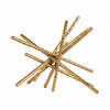Iron 9" Abstract Bar Tabletop Decor - Gold|Article décoratif de table abstrait de 9 po en fer - doré